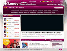 Tablet Screenshot of londonticketsinternational.com